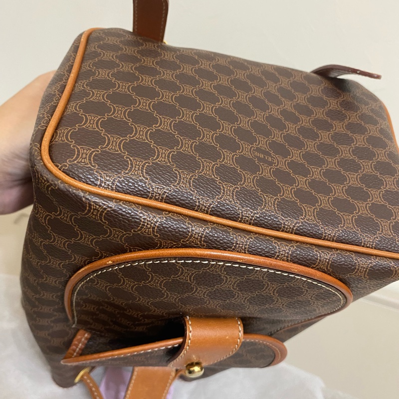 Celine古董老花後揹包-11