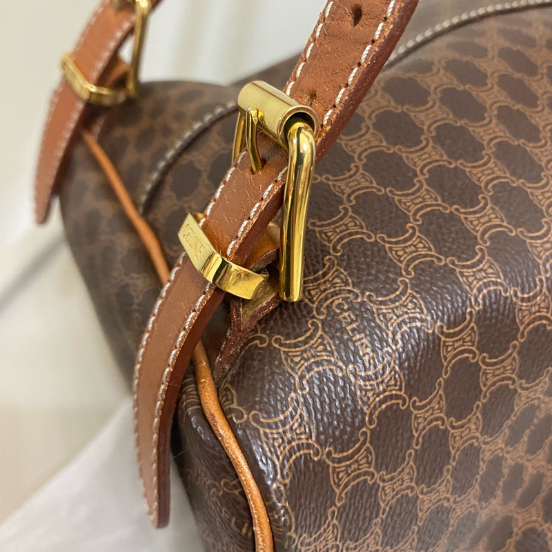 Celine古董老花後揹包-12