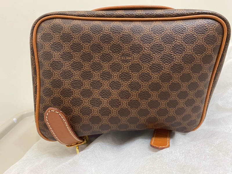 Celine古董老花後揹包-14