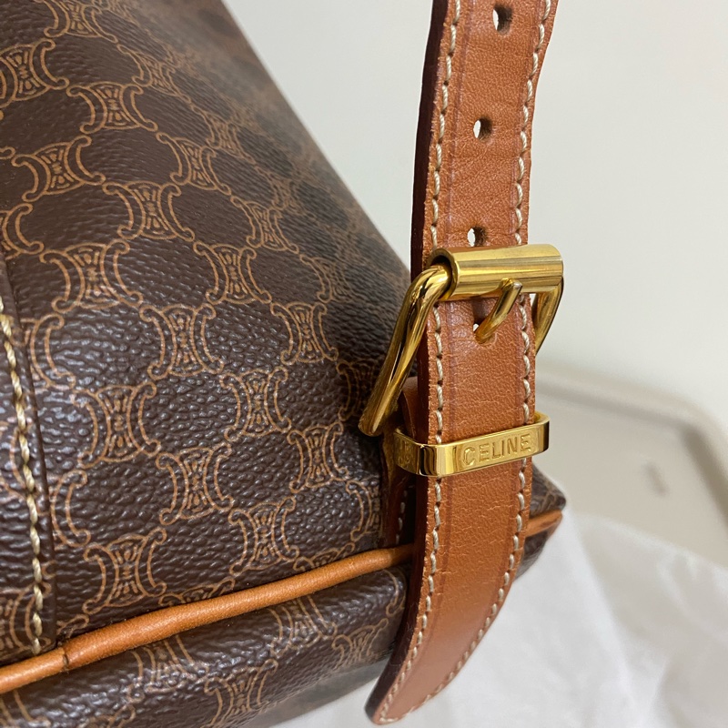 Celine古董老花後揹包-21