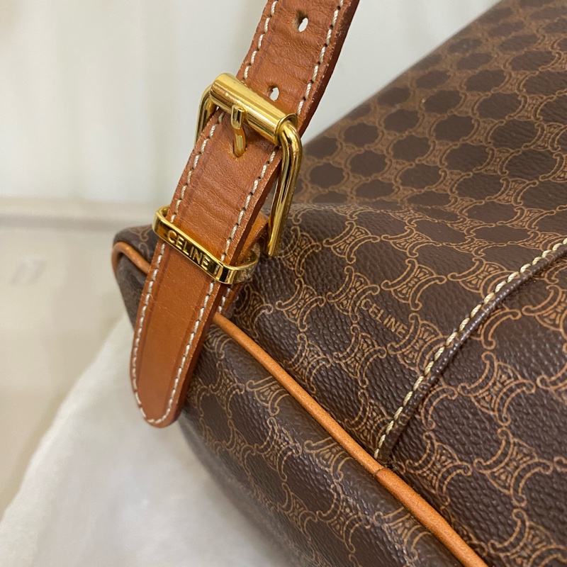 Celine古董老花後揹包-22