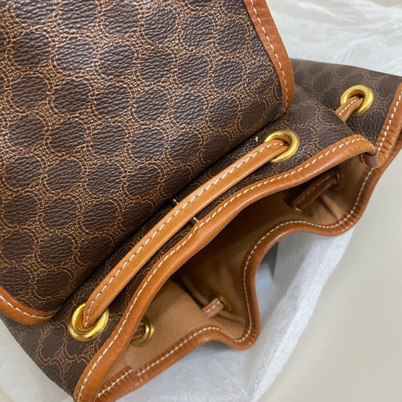 Celine古董老花後揹包-24