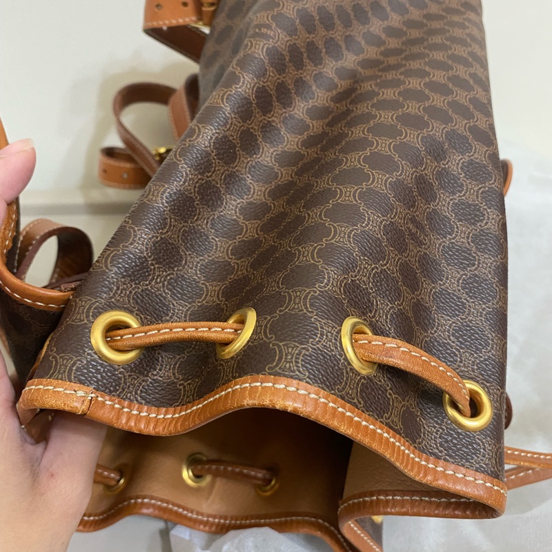 Celine古董老花後揹包-25