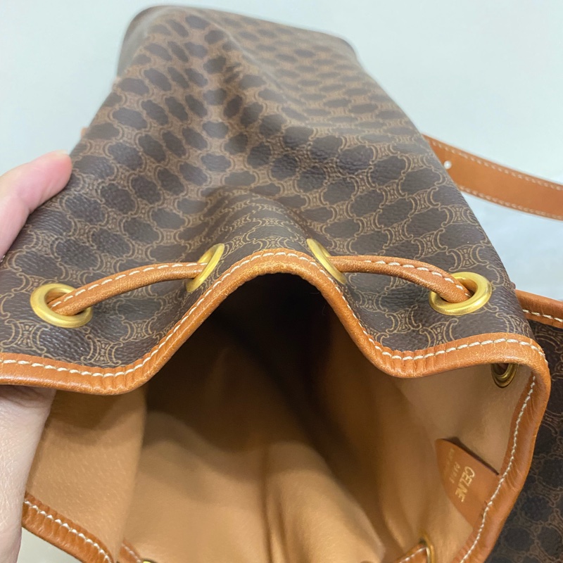 Celine古董老花後揹包-27