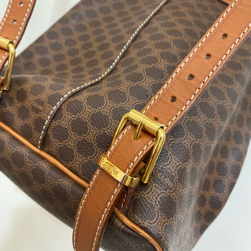 Celine古董老花後揹包-28