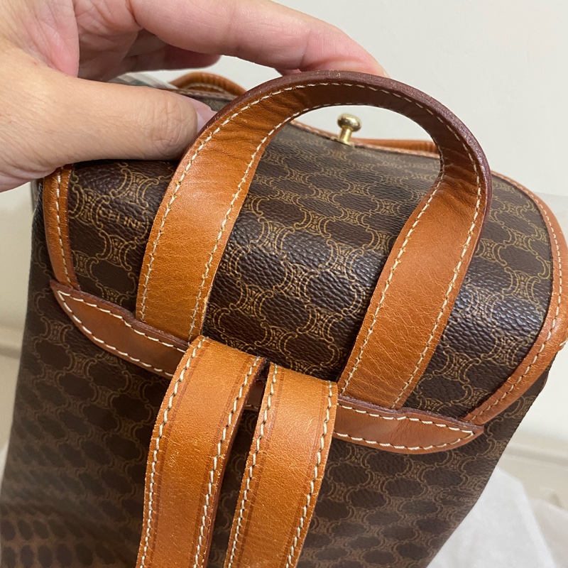 Celine古董老花後揹包-31