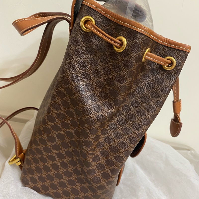 Celine古董老花後揹包-32