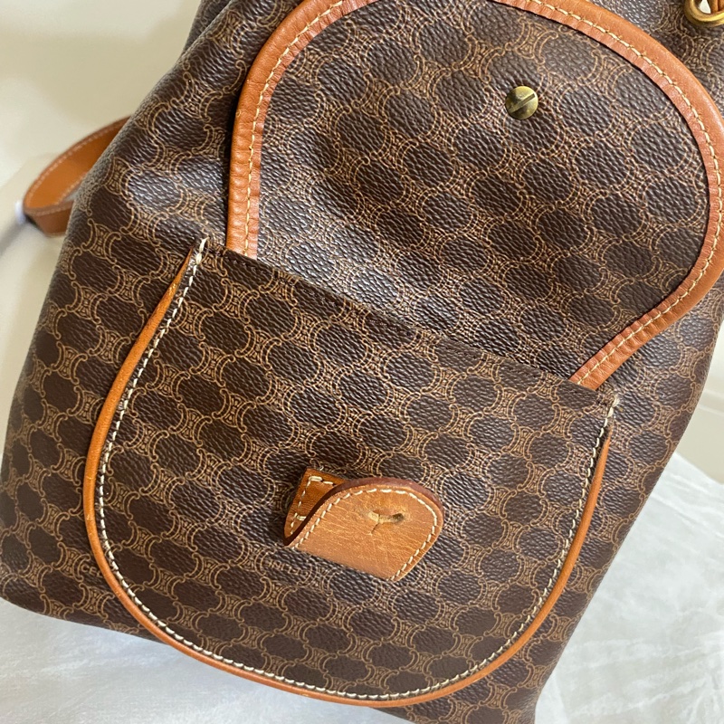 Celine古董老花後揹包-37