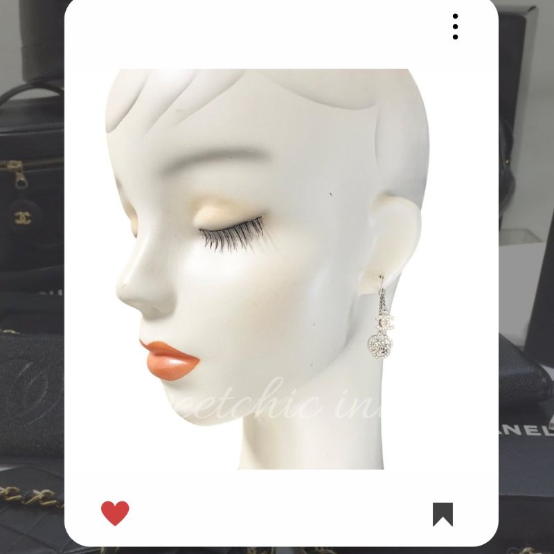 🛍️🎁 雙11🔥 11月新品上架 🔥💖 新款 香奈兒 Chanel 山茶花四葉草水鑽耳環 🔥 香奈兒熱賣款 香奈兒經典款 耳環 CHANEL EARRING-4