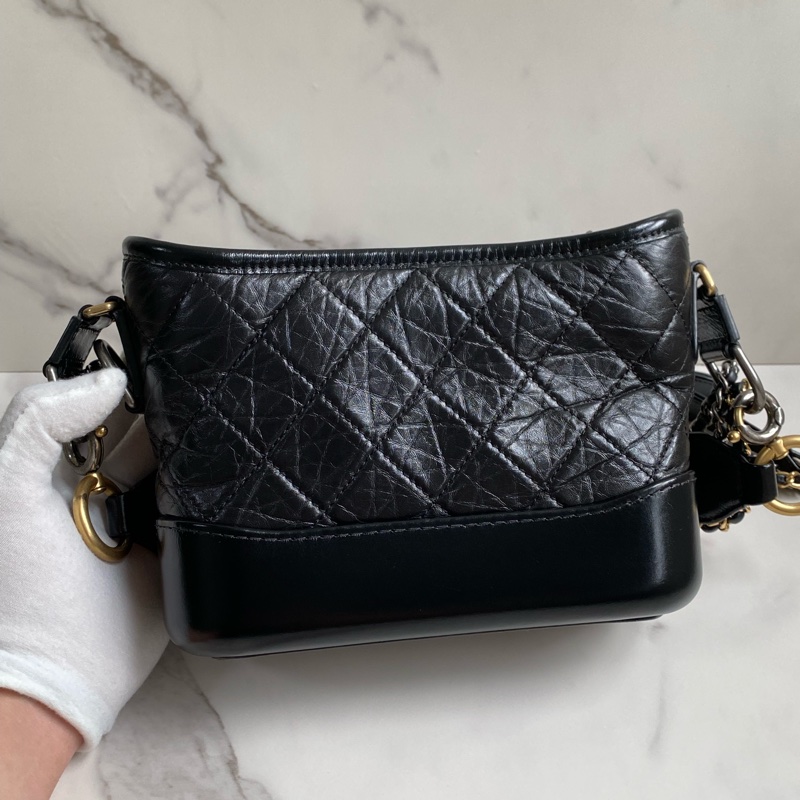 💯CHANEL  流浪包 黑金小號 稀有提把款式-6