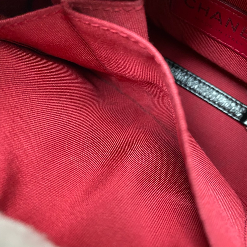 💯CHANEL  流浪包 黑金小號 稀有提把款式-30