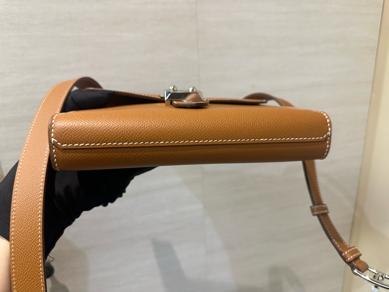 Hermes 37金棕Epson銀釦Sac A Depeches21肩斜背郵差包H085470-4