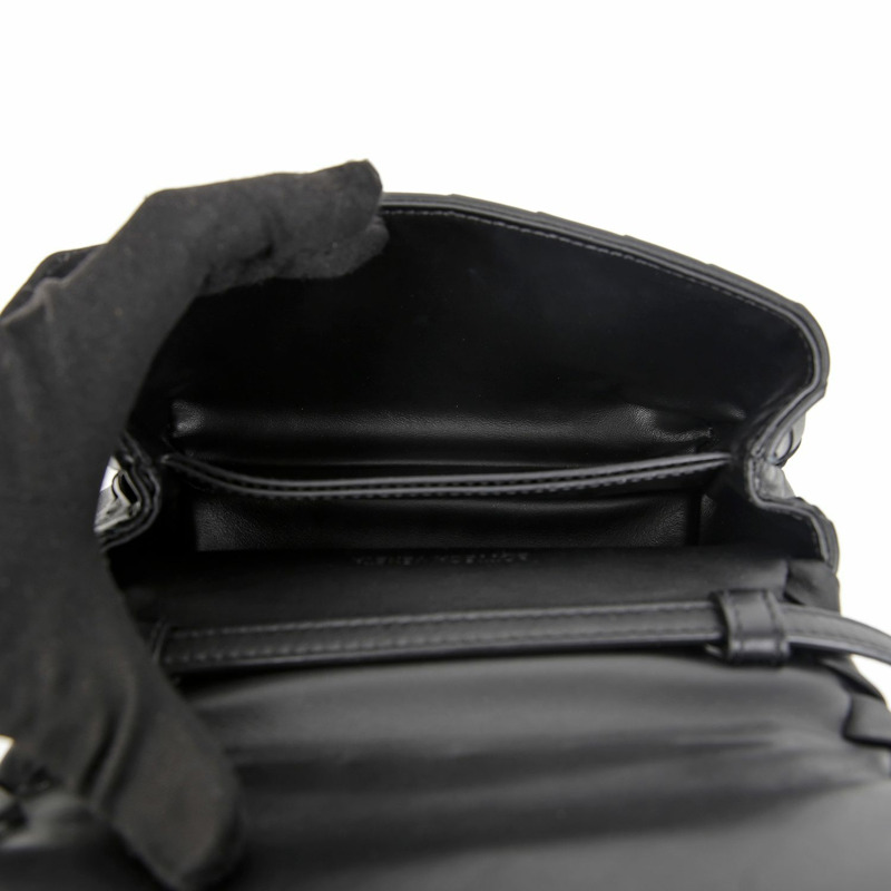 BOTTEGA VENETA Intrecciato 翻蓋迷你肩斜背包 609412-7