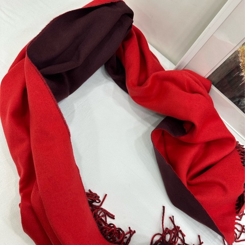 Hermes 愛馬仕絲巾 70*175cm 100% 山羊絨 雙面 閒置