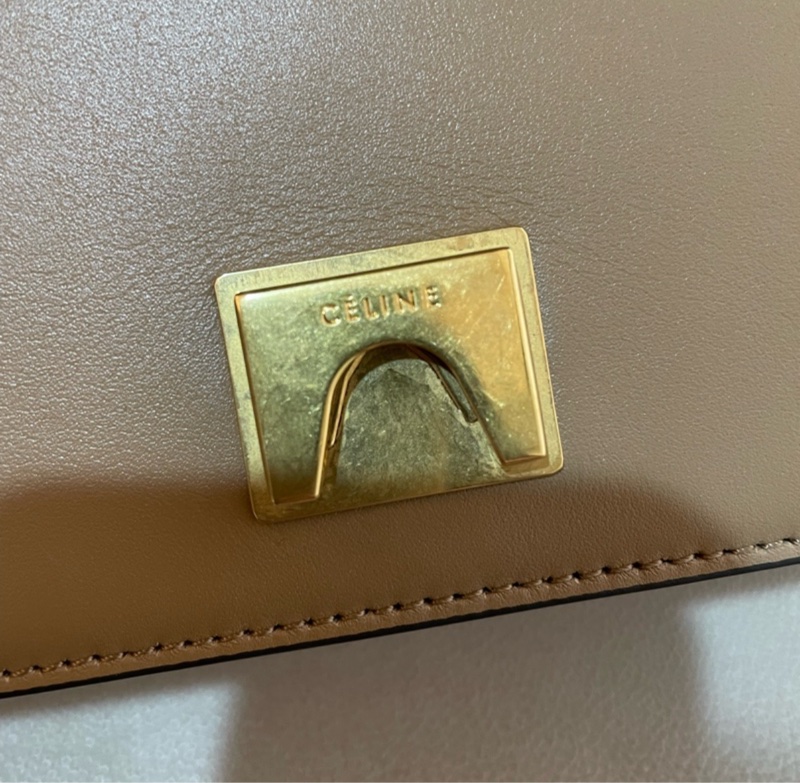 celine白棕拼色Frame bag（已停產）-5