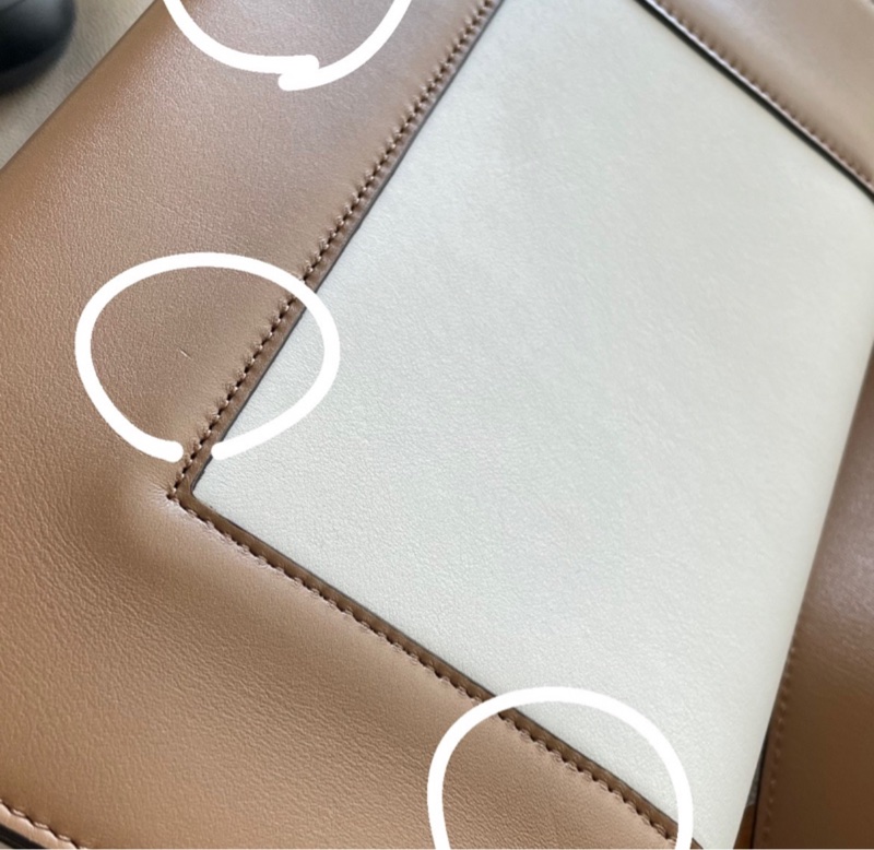 celine白棕拼色Frame bag（已停產）-9