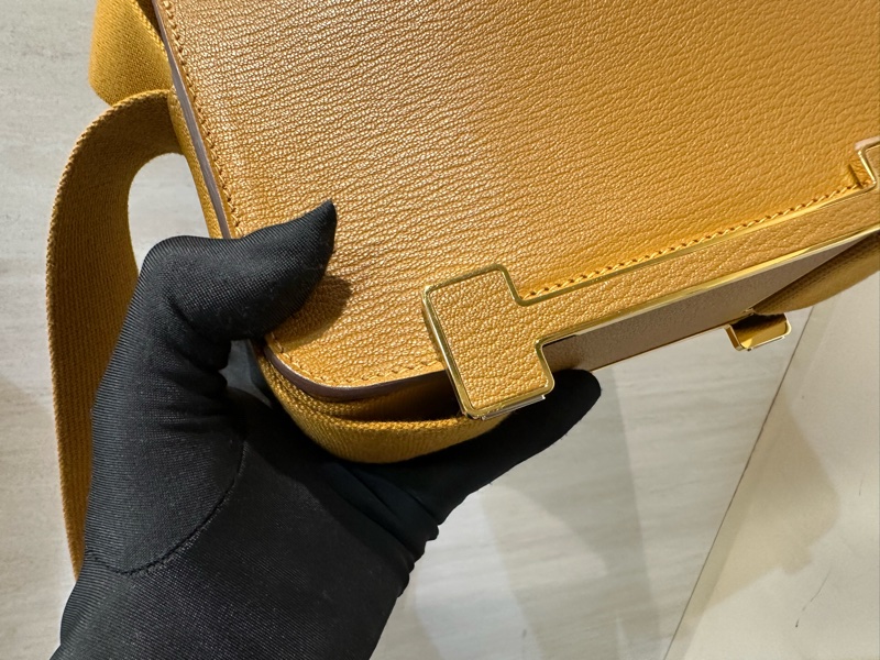 Hermes 28焦糖色山羊皮Mysore金釦Geta斜背包H083052CCAI-5