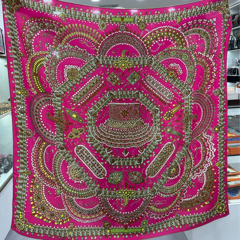 Hermes 140*140羊絨披肩-0