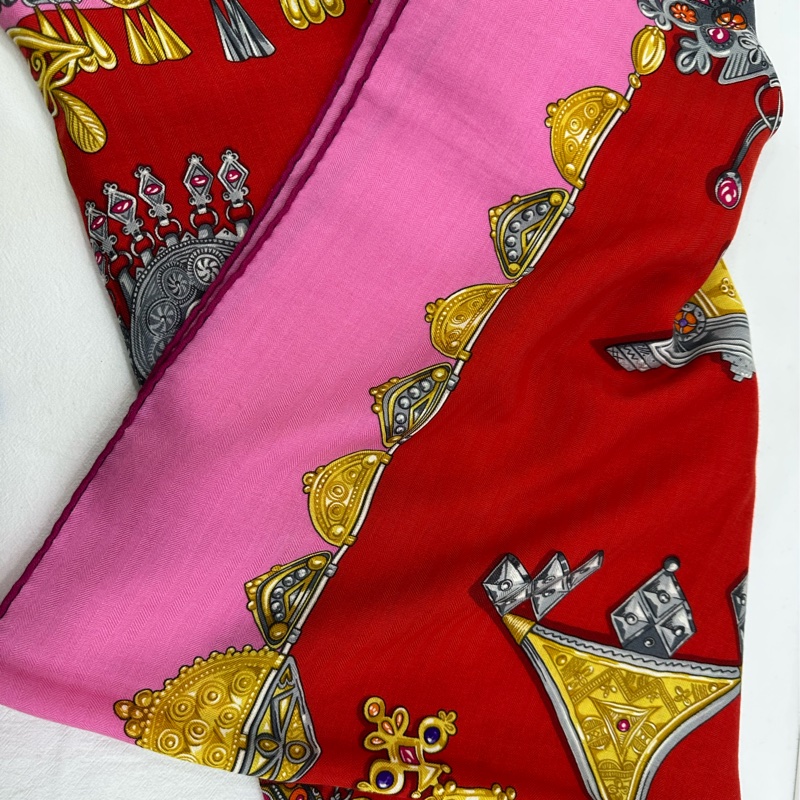 Hermes 140*140羊絨披肩-3