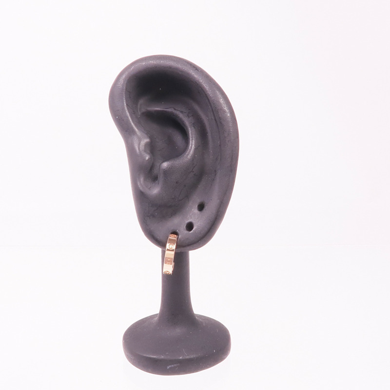 CARTIER 18K玫瑰金Love Hoop Earrings耳環-8