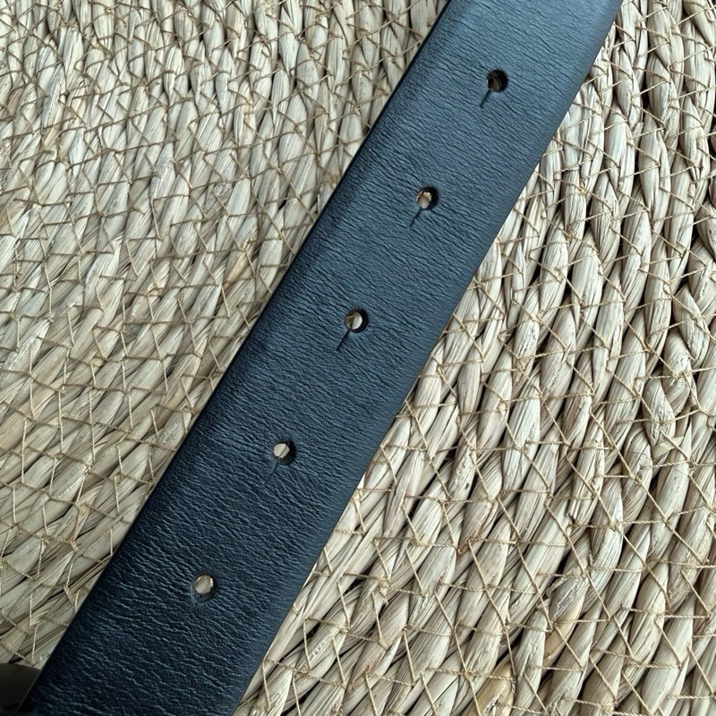 chanel 雙C黑金皮穿鏈小牛皮腰帶 尺寸：85碼 附件：盒子 塵袋 小冊子-6