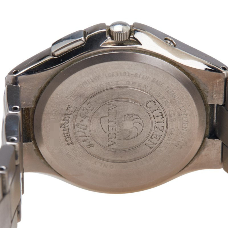 西鐵城 Attesa Eco-Drive 光動能腕錶 H110-T011331 太陽能電波校時 黑色錶盤 鈦金屬 藍寶石水晶 男士腕錶-3