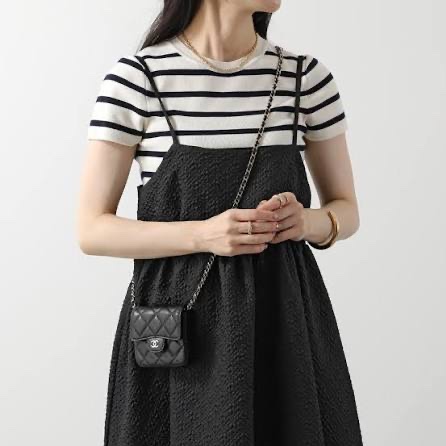 香奈兒Chanel CF零錢荔枝皮鏈條包-2