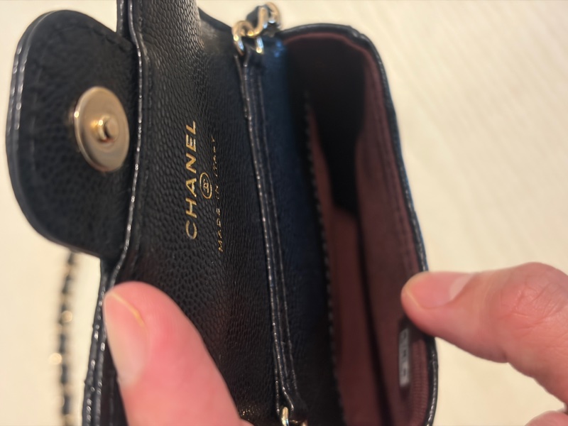 香奈兒Chanel CF零錢荔枝皮鏈條包-3