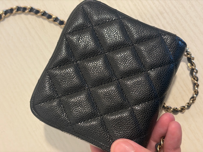 香奈兒Chanel CF零錢荔枝皮鏈條包-8