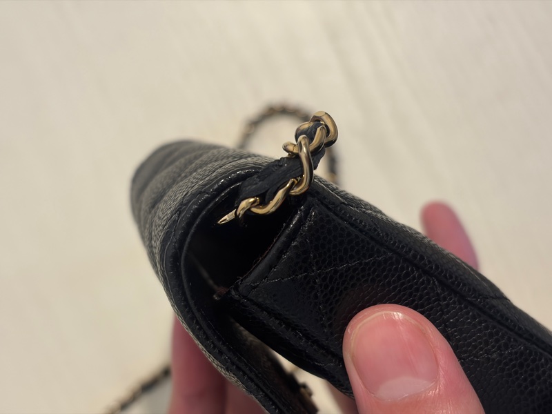 香奈兒Chanel CF零錢荔枝皮鏈條包-19