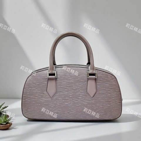 莉亞精品♡LV M5208B 水波紋手提包 藕紫色 二手