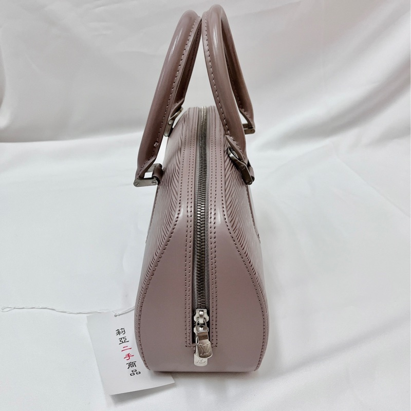 莉亞精品♡LV M5208B 水波紋手提包 藕紫色 二手-7