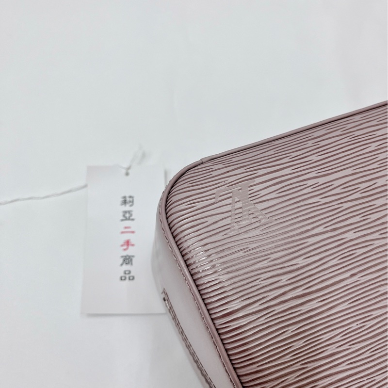 莉亞精品♡LV M5208B 水波紋手提包 藕紫色 二手-9