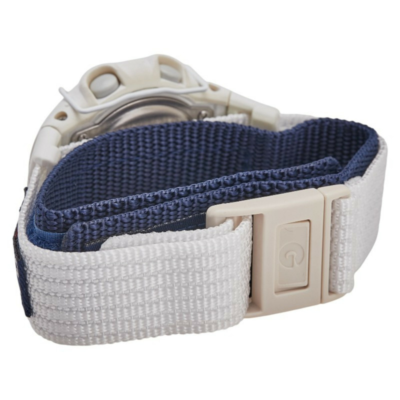 卡西歐 Lovers Collection Baby-G 手錶 BG-097 石英白色錶盤尼龍錶帶女士手錶-2