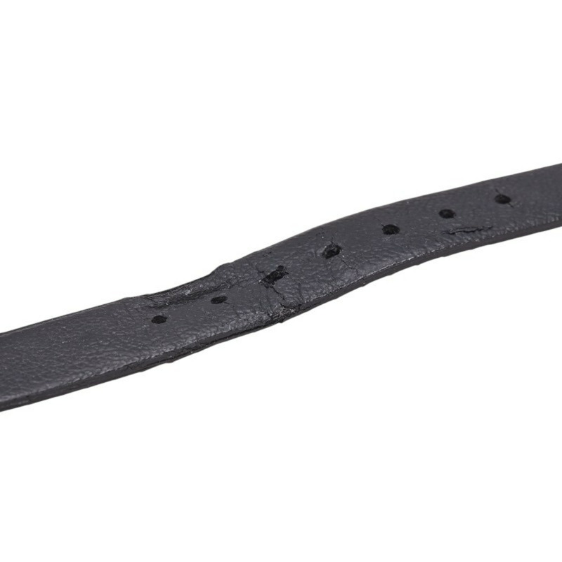 Gucci 女士石英腕錶，金色錶盤，不鏽鋼錶殼和皮革錶帶（非原廠）-7