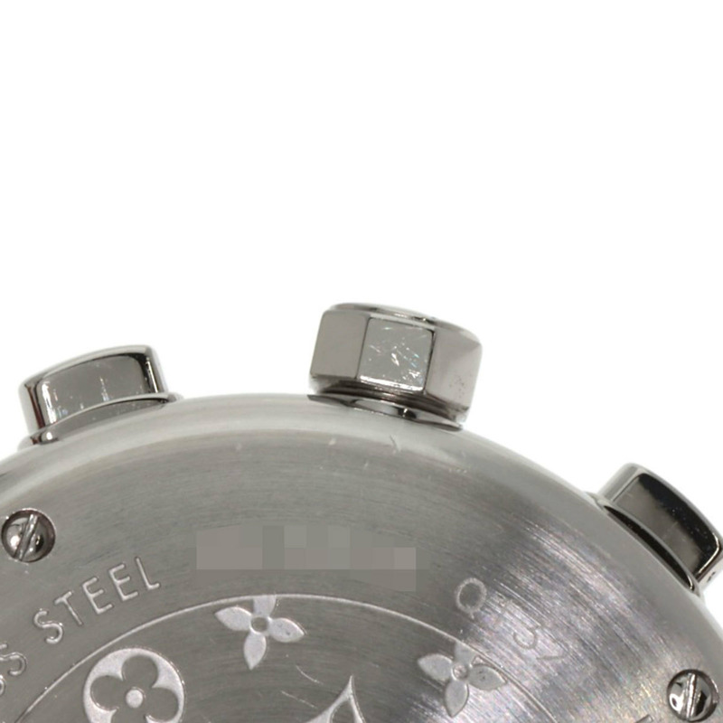 路易威登 Q1321 Tambour 計時腕錶，不鏽鋼和皮革材質，女士款-14