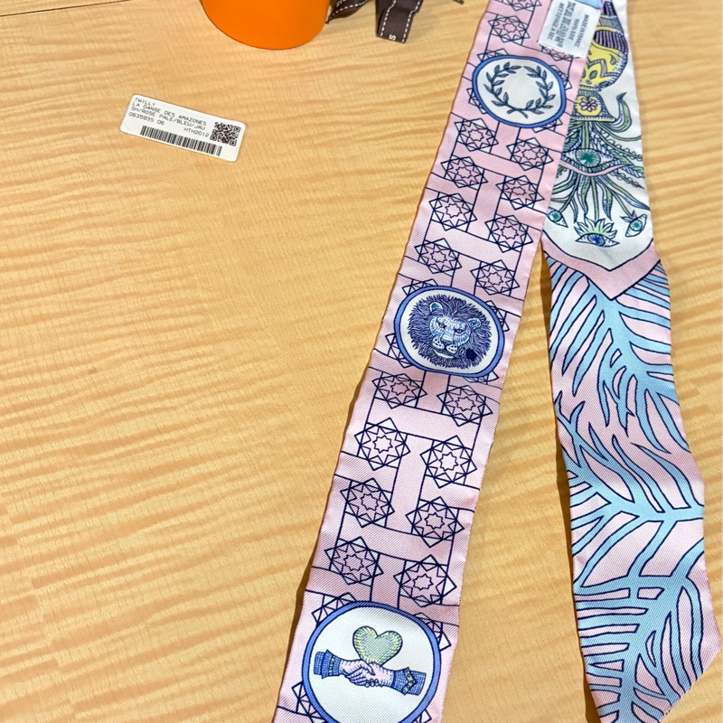 Hermes twilly 粉色百搭款 亞馬遜之舞-2