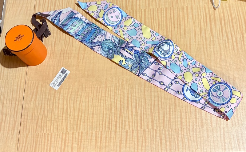 Hermes twilly 粉色百搭款 亞馬遜之舞-4