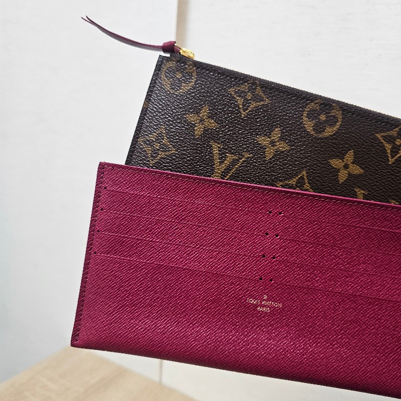 [ 超甜出品況優❣️把握] LV老花金釦 Pochette三合一斜背鏈包-11