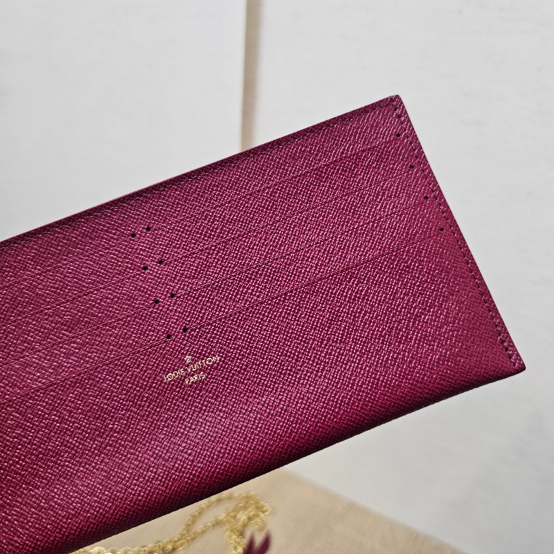 [ 超甜出品況優❣️把握] LV老花金釦 Pochette三合一斜背鏈包-13