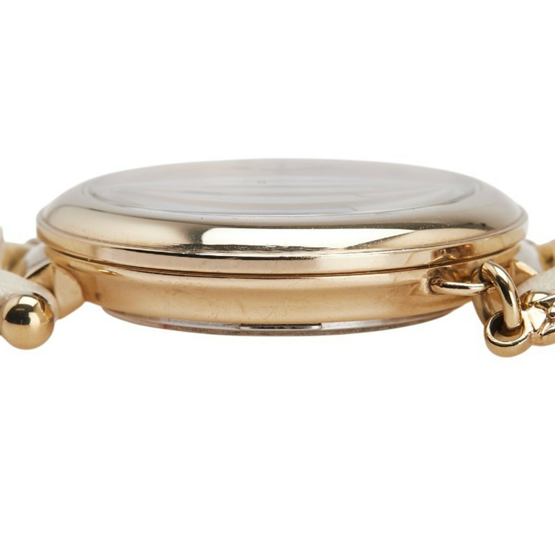 Vivienne Westwood Orb 石英腕錶，米色錶盤，不鏽鋼錶殼，皮革錶帶，女士款-6