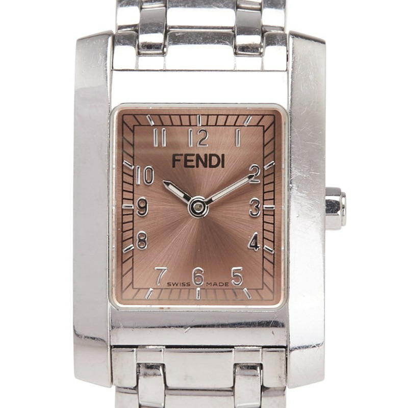 Fendi Horologi Classico 7000L 石英粉紅錶盤不鏽鋼女錶 FENDI-0