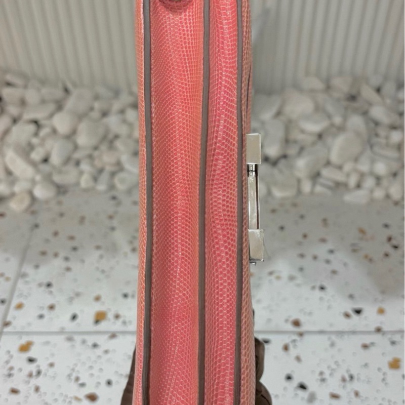 Hermes Constance elan 5P 櫻花粉 銀扣-3