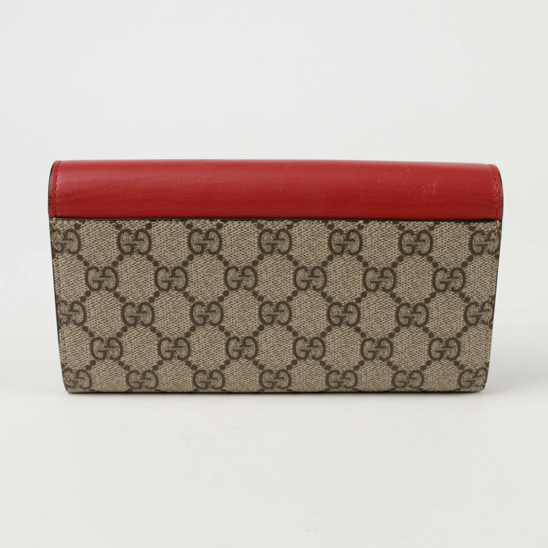 GUCCI 掛鎖鍊長皮夾 453506-2