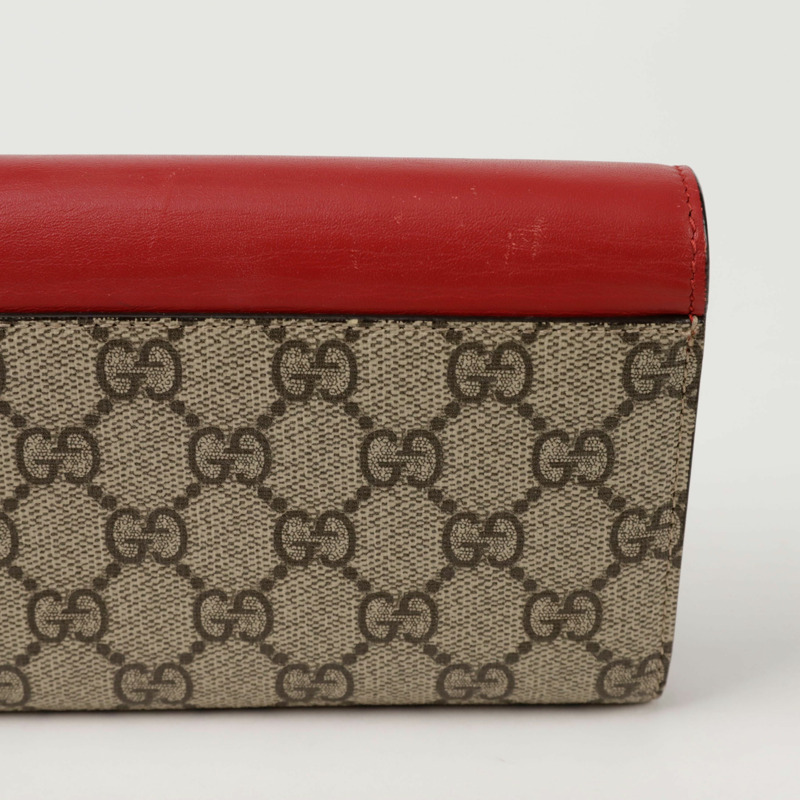 GUCCI 掛鎖鍊長皮夾 453506-4