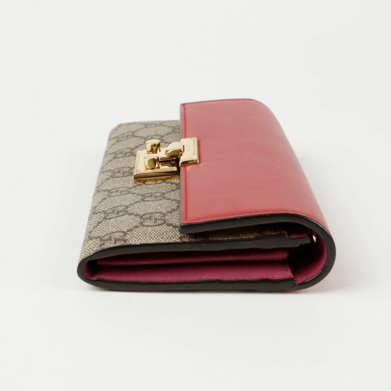 GUCCI 掛鎖鍊長皮夾 453506-7