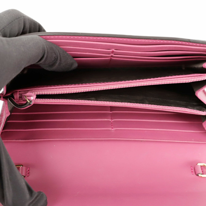 GUCCI 掛鎖鍊長皮夾 453506-9