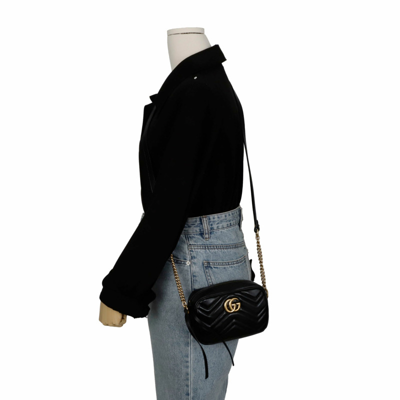 GUCCI GG Marmont迷你肩斜背包 448065-9