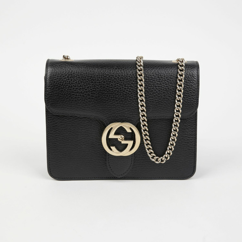 GUCCI 互扣鏈條單肩斜背包 510304-0