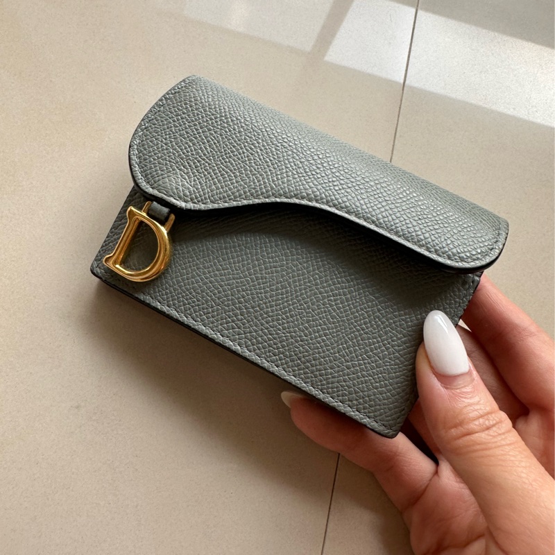 Dior灰色零錢包-1